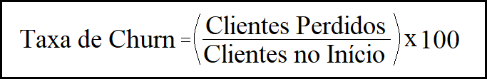 Fórmula de cálculo da Taxa de Churn