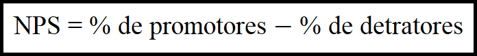 Fórmula de cálculo do NPS
