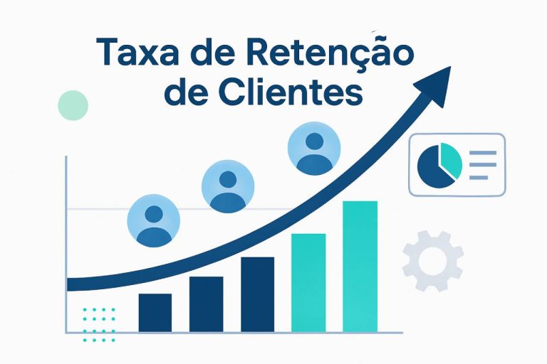 Imagem com um gráfico com barras azuis e uma seta para cima